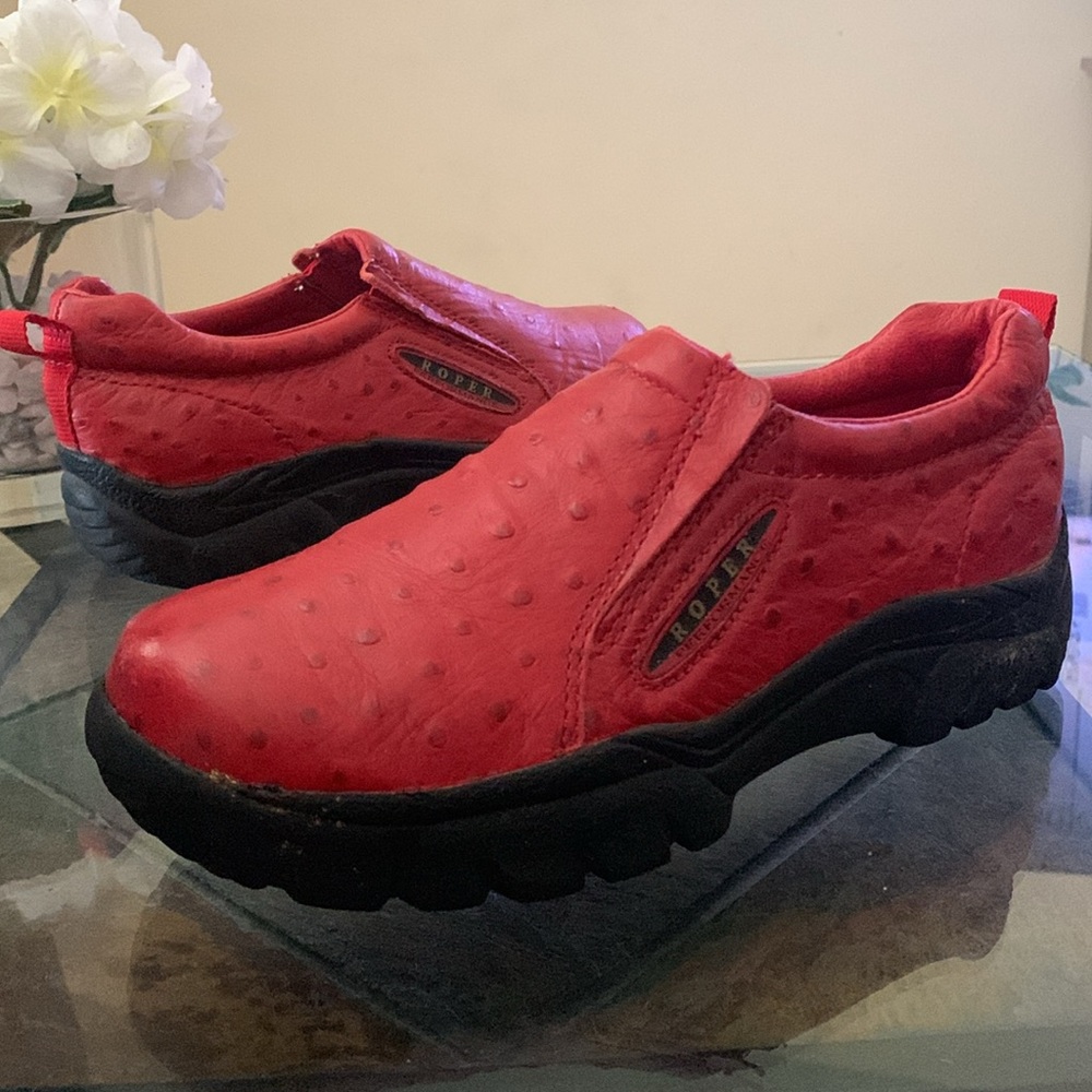 ROPER Performance Slip-On Ostrich Print Clog  Shoes